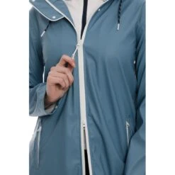 Horseware Women's Linny Long Rain Jacket - Blue Heaven -Kensington Shop 402131 800 800