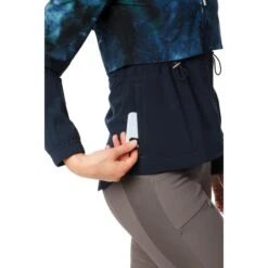 Horseware Women's Carrie Riding Jacket - Green/Navy Tie Dye -Kensington Shop 402590 800 800