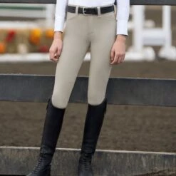 Irideon Kids' Hampshire Knee Patch Breeches - Classic Tan