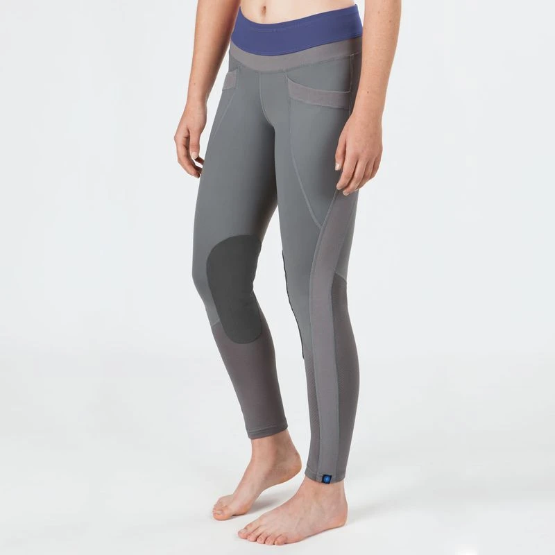 Irideon Women's Synergy Knee Patch Tights - Dove Grey/Deep Lavender 1 Irideon Women's Synergy Knee Patch Tights - Dove Grey/Deep Lavender