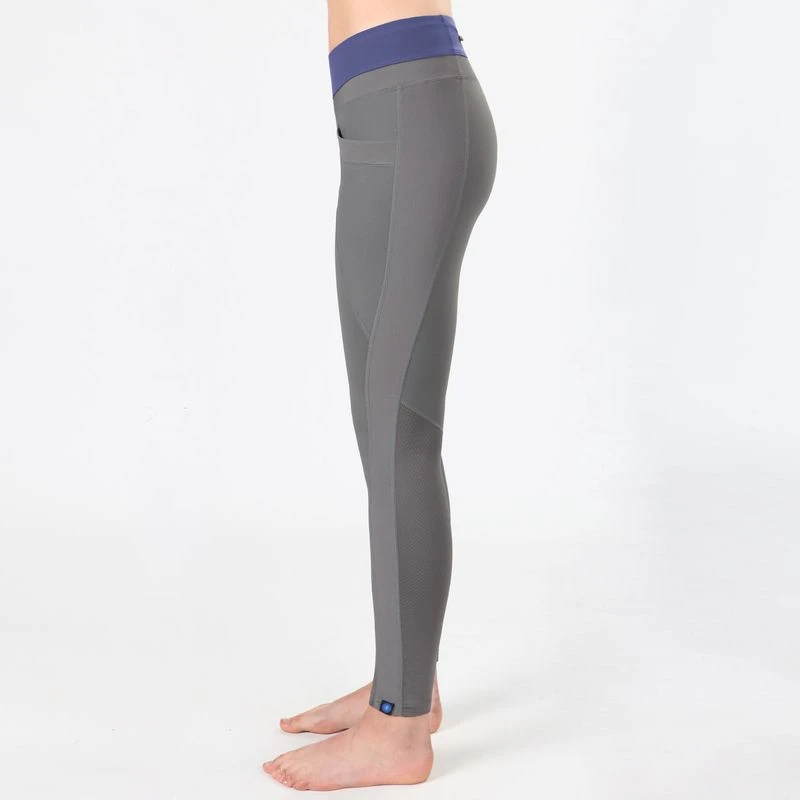 Irideon Women's Synergy Knee Patch Tights - Dove Grey/Deep Lavender 3 Irideon Women's Synergy Knee Patch Tights - Dove Grey/Deep Lavender - Image 3