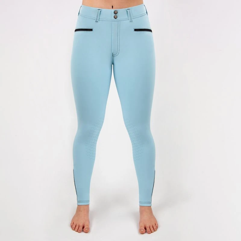 Irideon Women's Camber Knee Patch Breeches - Energy Blue 1 Irideon Women's Camber Knee Patch Breeches - Energy Blue