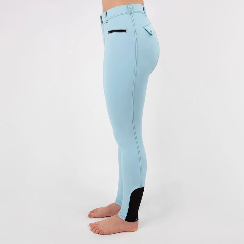 Irideon Women's Camber Knee Patch Breeches - Energy Blue 3 Irideon Women's Camber Knee Patch Breeches - Energy Blue - Image 3