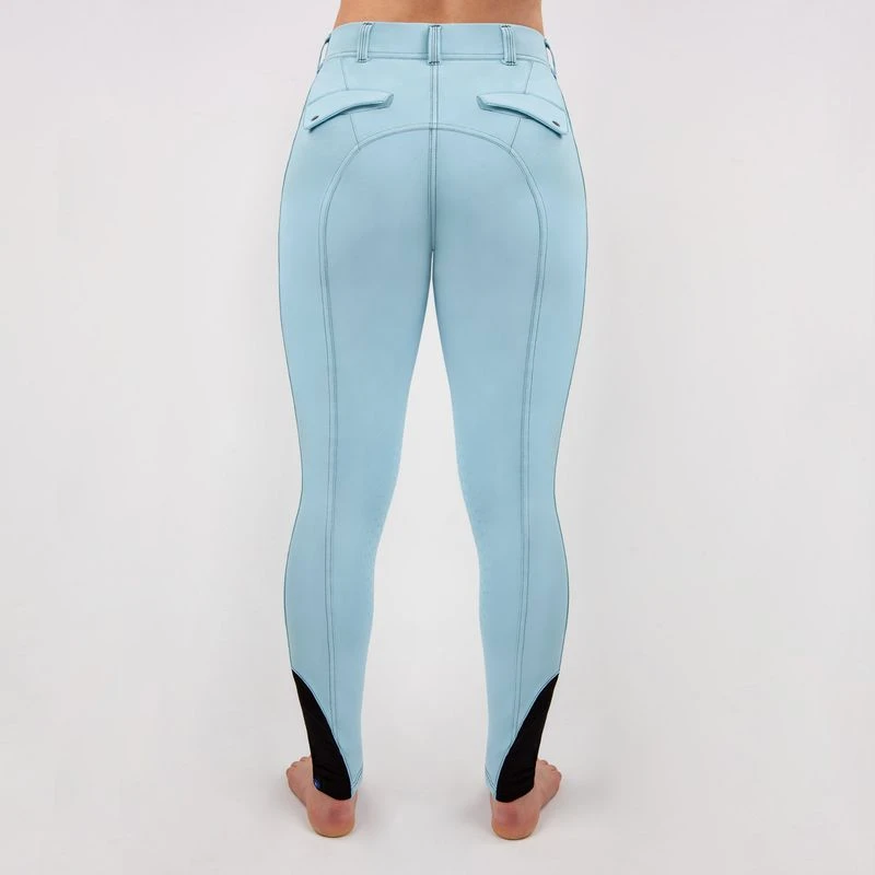 Irideon Women's Camber Knee Patch Breeches - Energy Blue 4 Irideon Women's Camber Knee Patch Breeches - Energy Blue - Image 4