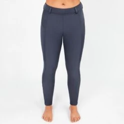 Irideon Kids' Thermasoft Knee Patch Breeches - Charcoal