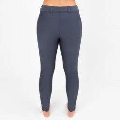 Irideon Kids' Thermasoft Knee Patch Breeches - Charcoal -Kensington Shop 408716 800 800