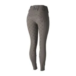 Horze Women's Desiree High Waist Full Seat Breeches - Castle Rock Dark Grey -Kensington Shop 414944 800 800
