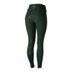 Horze Women's Desiree High Waist Full Seat Breeches - Mountain View Green -Kensington Shop 415103 800 800