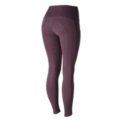 Horze Women's Gillian Silicone Full Seat Tights - Vineyard Wine Red -Kensington Shop 415647 800 800