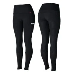 Horze Women's Adelaide Full Seat High Waist Tights - Dark Navy