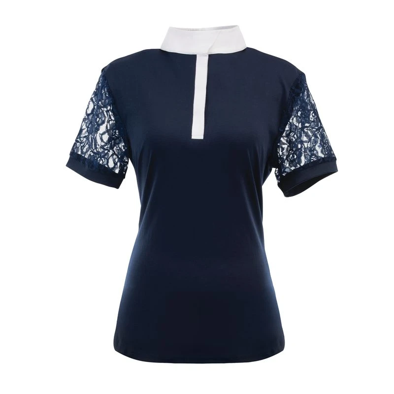 Ovation Women's Elegance Lace Show Shirt - Navy 3 Ovation Women's Elegance Lace Show Shirt - Navy - Image 3