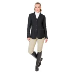 Ovation Women's Signature AirFlex 3-Button Show Coat - Black