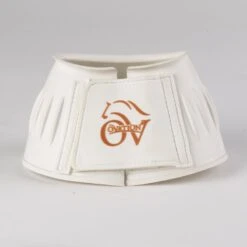 Ovation Professional Ribbed Hook And Loop Bell Boot - White