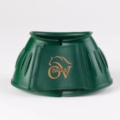 Ovation Professional Ribbed Hook And Loop Bell Boot - Dark Green
