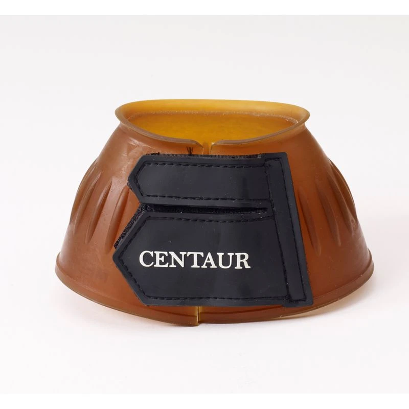 Centaur EcoPure Thick Rib Hook And Loop Bell Boots - Transparent Gum 2 Centaur EcoPure Thick Rib Hook And Loop Bell Boots - Transparent Gum - Image 2