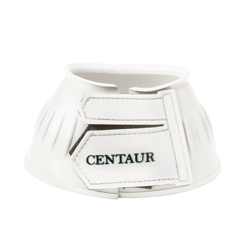 Centaur EcoPure Thick Rib Hook And Loop Bell Boots - White 2 Centaur EcoPure Thick Rib Hook And Loop Bell Boots - White - Image 2