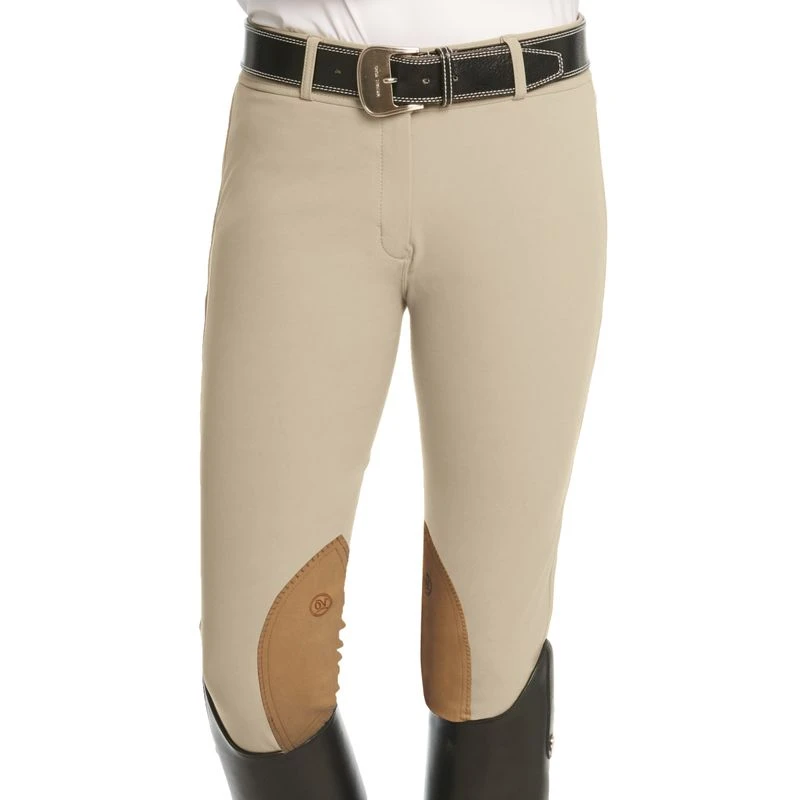 Ovation Women's Signature Bellissima II Classic Knee Patch Breeches - Classic Beige 1 Ovation Women's Signature Bellissima II Classic Knee Patch Breeches - Classic Beige