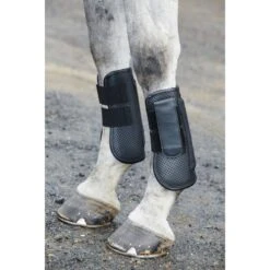 Weatherbeeta Lite Open Front Boots - Black -Kensington Shop 442984 800 800