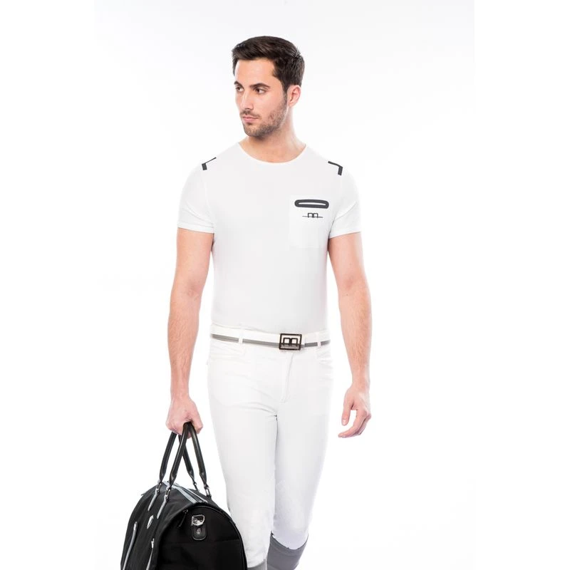 Alessandro Albanese Men's Tech Tee Shirt - White 3 Alessandro Albanese Men's Tech Tee Shirt - White - Image 3