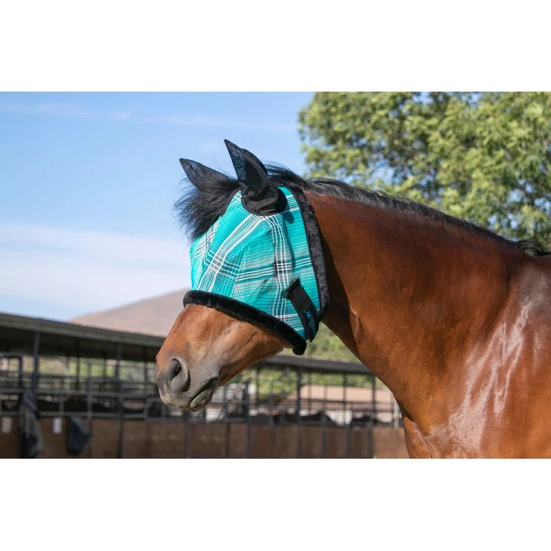 Kensington Signature Fly Mask W/Fleece,Ears And Forelock Hole - Atlantis 1 Kensington Signature Fly Mask W/Fleece,Ears And Forelock Hole - Atlantis