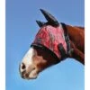 Kensington Signature Fly Mask W/Fleece,Ears And Forelock Hole - Deluxe Red