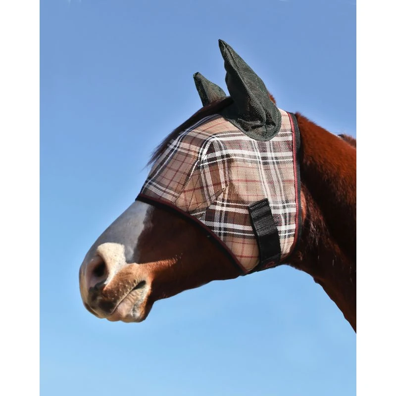Kensington Signature Fly Mask W/Web Trim, Ears And Forelock Hole - Deluxe Black 1 Kensington Signature Fly Mask W/Web Trim, Ears And Forelock Hole - Deluxe Black