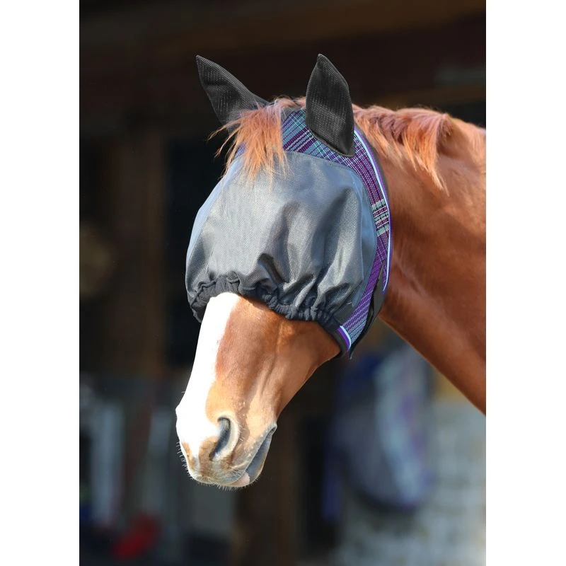 Kensington UViaitor Dartless Fly Mask W/Web Trim, Ears And Forelock Hole - Lavender Mint 1 Kensington UViaitor Dartless Fly Mask W/Web Trim, Ears And Forelock Hole - Lavender Mint