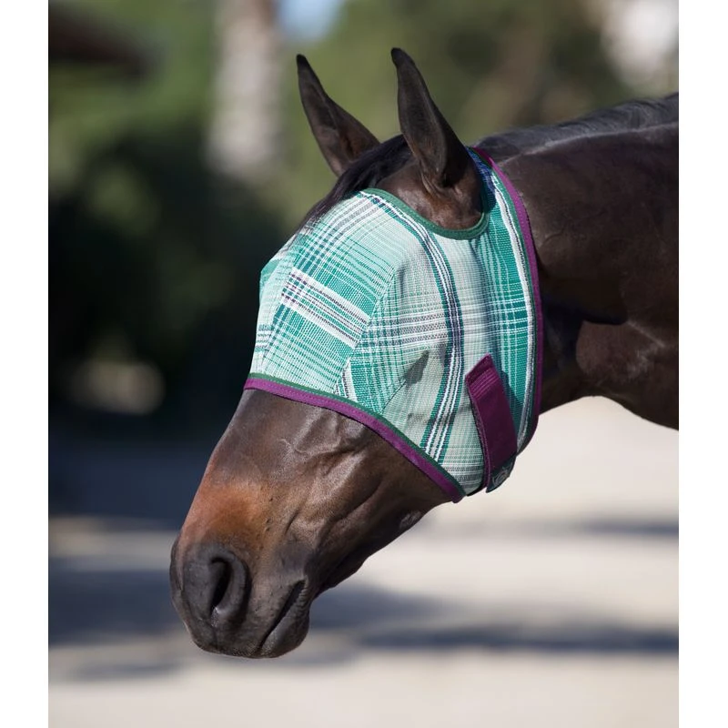Kensington Signature Fly Mask W/Web Trim - Imperial Jade 1 Kensington Signature Fly Mask W/Web Trim - Imperial Jade