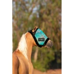 Kensington Mini Fly Mask W/Plush Fleece Trim - Atlantis