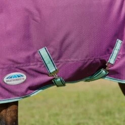 Weatherbeeta Comfitec Premier Freedom Pony Detach-A-Neck Medium - Purple/Navy/Mint -Kensington Shop 447823 800 800