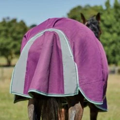 Weatherbeeta Comfitec Premier Freedom Pony Detach-A-Neck Medium - Purple/Navy/Mint -Kensington Shop 447824 800 800