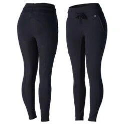 Horze Women's Elinor Cotton Stretch Riding Tights - Dark Navy