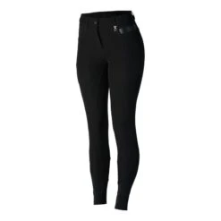 Horze Women's Sadie Silicone Full Seat Breeches - Black -Kensington Shop 452936 800 800