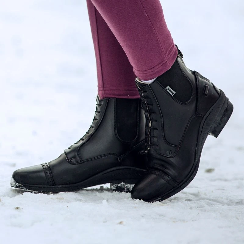 Horze Women's Kilkenny Lux Winter Paddock Boots - Black 4 Horze Women's Kilkenny Lux Winter Paddock Boots - Black - Image 4