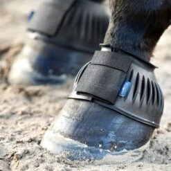 Horze Ribbed Bell Boots - Black -Kensington Shop 454339 800 800