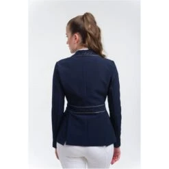 Cavalliera Women's Venice Show Jacket - Navy Blue/Grey -Kensington Shop 455462 800 800
