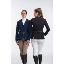 Cavalliera Women's Venice Show Jacket - Navy Blue/Grey -Kensington Shop 455463 800 800