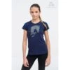 Cavalliera Kids' Jumping Star Short Sleeve Tee Shirt - Navy Blue
