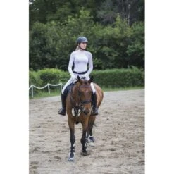 Cavalliera Women's Modern Dame Long Sleeve Show Shirt - White/White/Navy Blue 7 Cavalliera Women's Modern Dame Long Sleeve Show Shirt - White/White/Navy Blue -Kensington Shop 456837 800 800