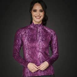 Mountain Horse Women's Cleo Tech Top - Burgundy -Kensington Shop 462257 800 800