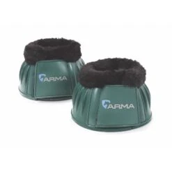Shires ARMA Fleece Trim Over Reach Boots - Green