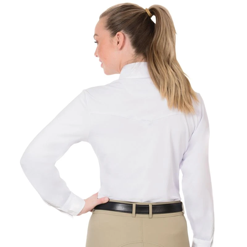 Ovation Women's Adirondack Show Shirt - White 2 Ovation Women's Adirondack Show Shirt - White - Image 2