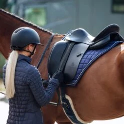 Horze Women's Luna Quilted Stretch Jacket - Dark Navy -Kensington Shop 475331 800 800