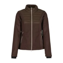Horze Women's Maeve Softshell Hybrid Jacket - Chocolate Chip Brown -Kensington Shop 475696 800 800