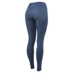 Horze Women's Enora Winter Full Seat Tights W/Shiny Zippers - Dark Blue -Kensington Shop 475931 800 800