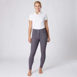 B Vertigo Women's Dianne Thermo Full Seat Breeches - Periscope Dark Grey -Kensington Shop 476632 800 800