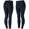 B Vertigo Women's Marla MidRise Silicone Full Seat Breeches - Dark Navy