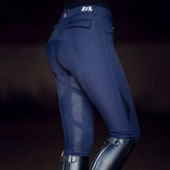 B Vertigo Women's Marla MidRise Silicone Full Seat Breeches - Dark Navy -Kensington Shop 476799 800 800