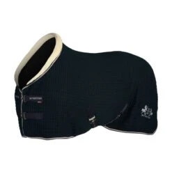 B Vertigo Dylan Thermo Blanket W/Faux Fur Collar - Dark Navy