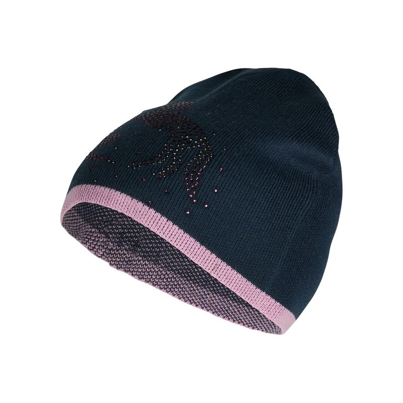Horze Kids' Keona Crystal Beanie - Dark Navy/Arty Purple 1 Horze Kids' Keona Crystal Beanie - Dark Navy/Arty Purple